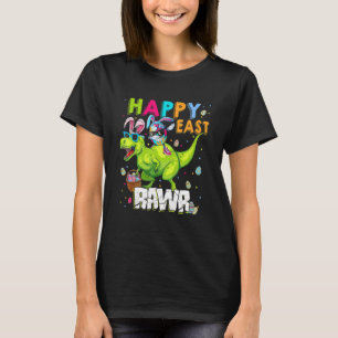 Happy Eastrawr T Rex Bunny Dinosaur Oaster Kids Co T-Shirt
