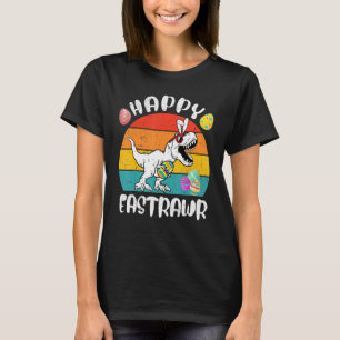 Happy Eastrawr T Rex Dinosaur Oster Bunny Egg Cos T-Shirt