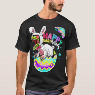 Happy Eastrawr T Rex Dinosaur Oster Bunny Egg Shi T-Shirt