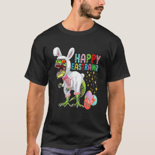 Happy Eastrawr T Rex Dinosaur Teen Girls Boys East T-Shirt
