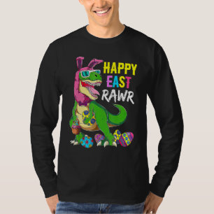 Happy Eastrawr T Rex Dinosaur Teen Girls Boys East T-Shirt
