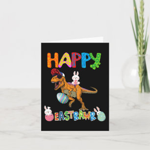 Happy Eastrawr T Rex Oster Bunny Dinosaur Eggs Bo Karte