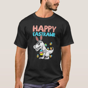 Happy Eastrawr Trex Dinosaur Kleinkind Boys Kinder T-Shirt