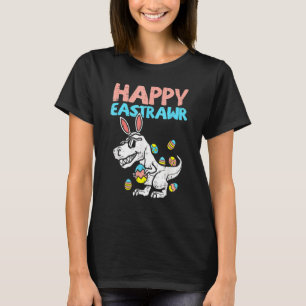 Happy Eastrawr Trex Dinosaur Kleinkind Boys Kinder T-Shirt
