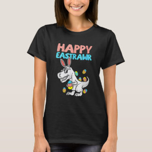 Happy Eastrawr Trex Dinosaur Kleinkind Boys Kinder T-Shirt