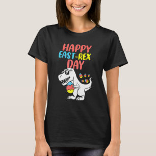 Happy Eastrawr Trex Dinosaur Kleinkind Boys Kinder T-Shirt
