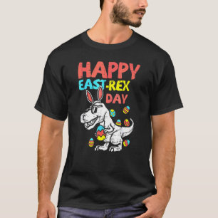Happy Eastrawr Trex Dinosaur Kleinkind Boys Kinder T-Shirt
