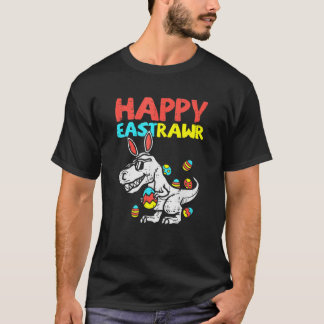 Happy Eastrawr Trex Dinosaur Ostertag Kleinkind Bo T-Shirt