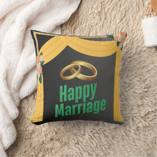 Happy Ehe werfen Kissen, Liebe Thema Kopfkissen Kissen