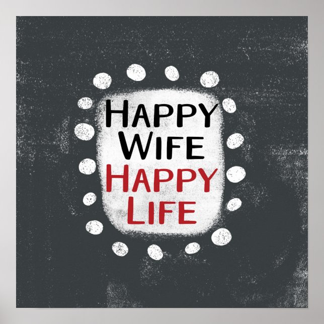 Happy Ehefrau Happy Life Poster Wallfahrtskirche (Vorne)