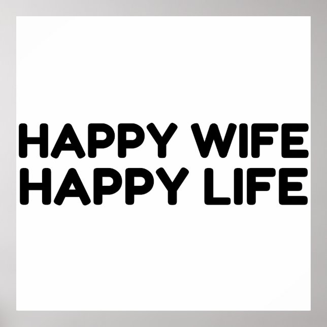 Happy Ehefrau Life Poster (Vorne)