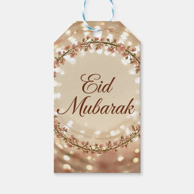 Happy Eid Mubarak Card  Geschenkanhänger (Vorderseite)