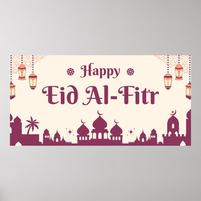 Happy Eid Mubarak Eid Party Background Poster (Vorne)