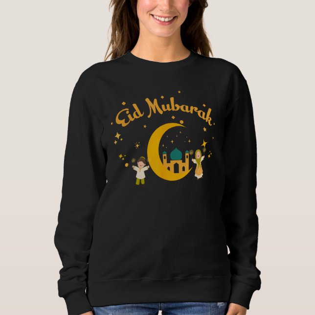 Happy Eid Mubarak for men women son and daughter Sweatshirt (Vorderseite)