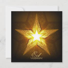 Happy Eid Mubarak Islamisches geometrisches Muster Feiertagskarte
