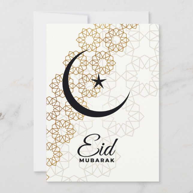 Happy Eid Mubarak Mandala Card Einladung (Vorderseite)