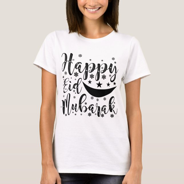 Happy Eid Mubarak T - Shirt (Vorderseite)