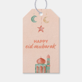 Happy Eid Mubarak Watercolor Moschee Geschenkanhänger