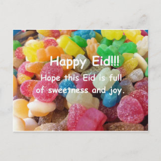 Happy Eid Sweets Postcard Postkarte