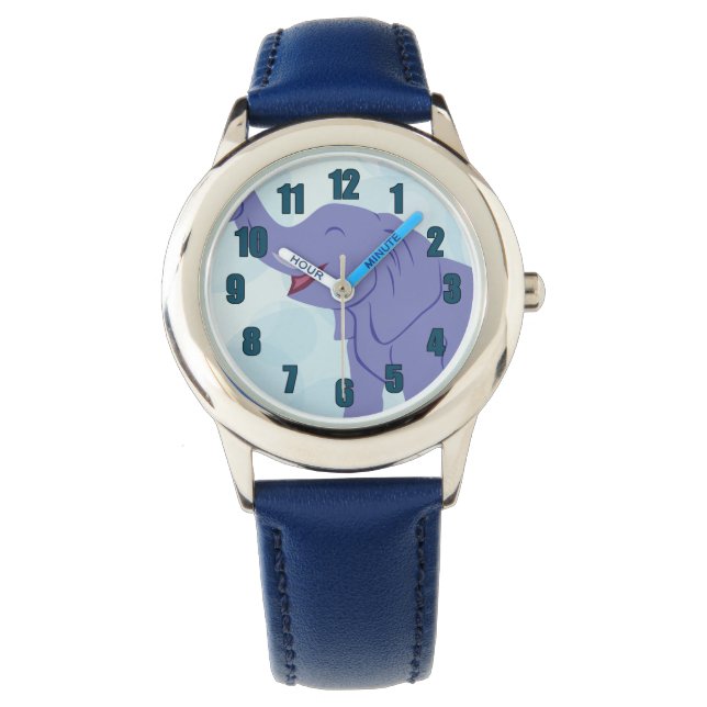 Happy Elephant Armbanduhr (Vorderseite)