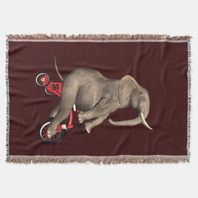 Happy Elephant auf Tricycle Decke (Vorderseite)