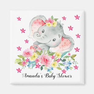 Happy Elephant Baby Girls Duwer Fevor Magnet