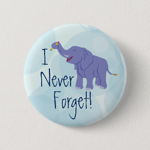 Happy Elephant Button