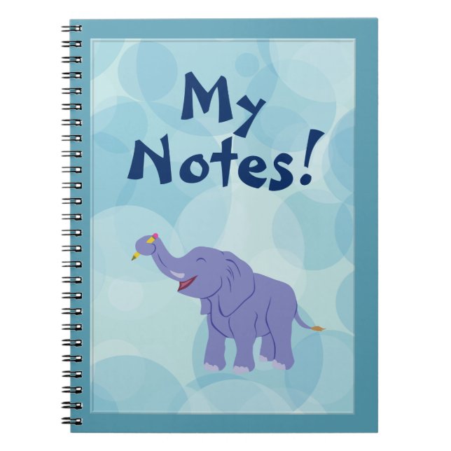 Happy Elephant Notizblock (Vorderseite)