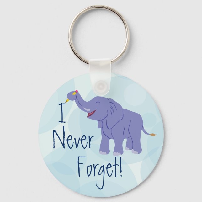 Happy Elephant Schlüsselanhänger (Vorderseite)
