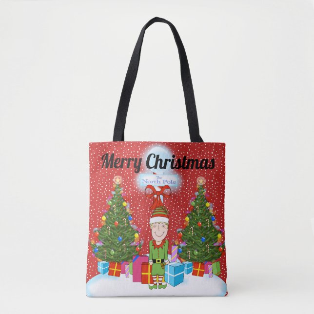 Happy Elf Christmas Tote Bag (Vorderseite)