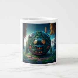 Happy Emoji House Jumbo-Tasse