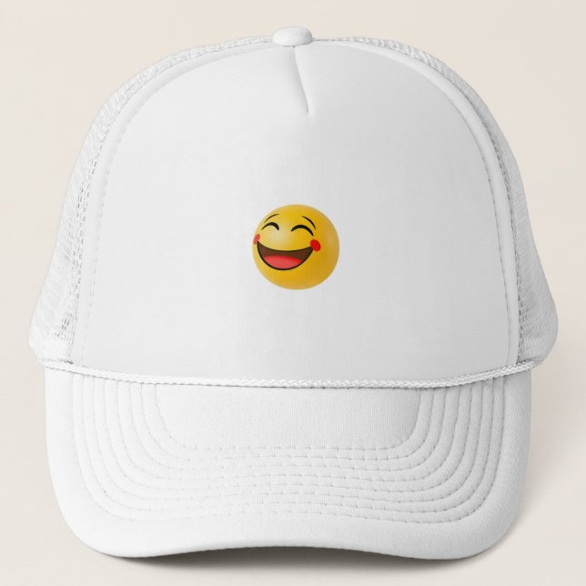 Happy Emoji Truckerkappe (Vorderseite)