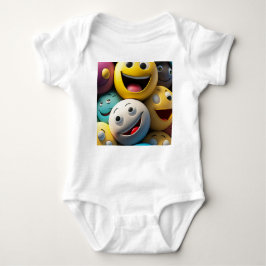 Happy Emojis Party - Baby Bodysuit Baby Strampler