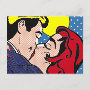 Happy End Pop Art Postkarte