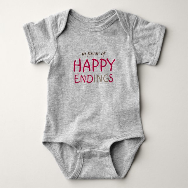 Happy Endings Baby Strampler (Vorderseite)