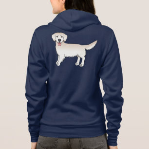 Happy English Cream Golden Retriever Cartoon Dog Hoodie