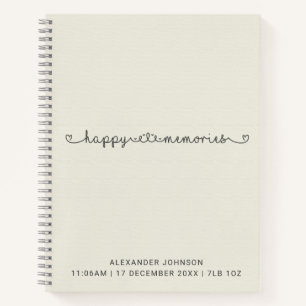 Happy Erinnerungen Baby Memory Book Keepake Journa Notizbuch