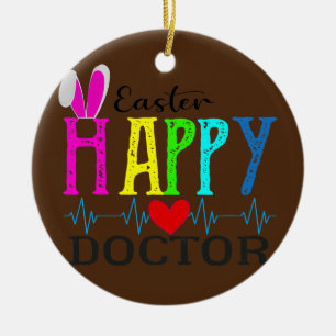 Happy Ester Doctor Holiday Easter Doctor Cool Keramik Ornament