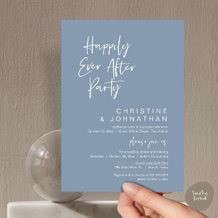 Happy ever After, Modernes Hochzeitsdinner Party Einladung