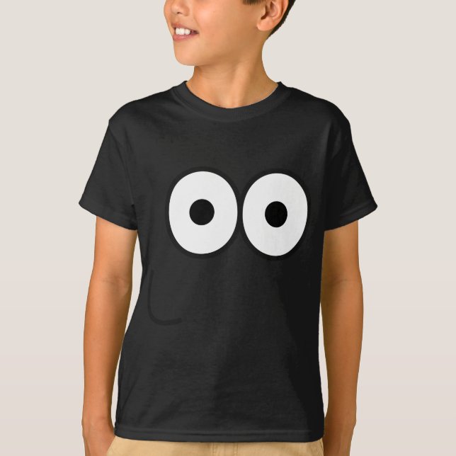 Happy Eyes and Mouth - Kids T - Shirt - Dunkle Far (Vorderseite)