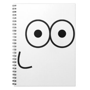 Happy Eyes and Mouth - Notebook Notizblock