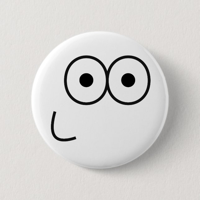 Happy Eyes and Mouth - Pinback Button (Vorderseite)