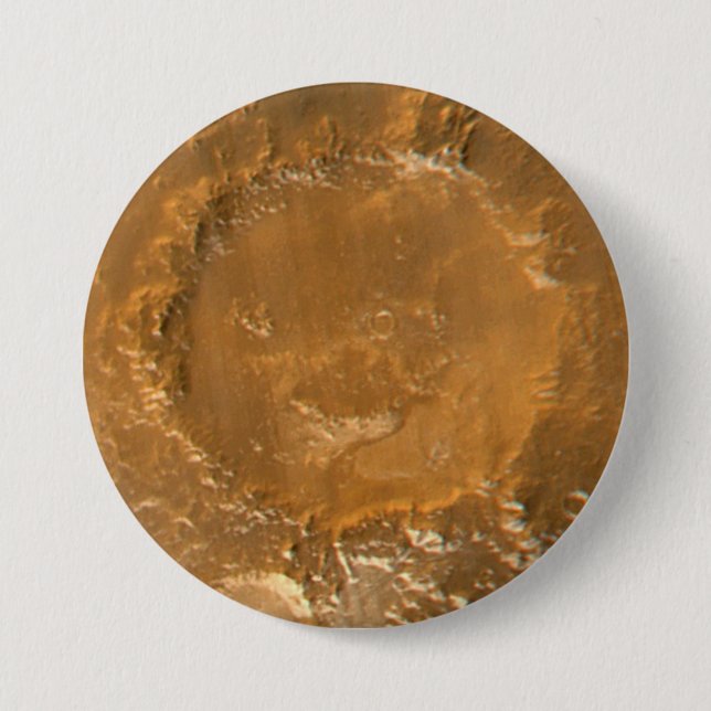 Happy Face Crater" - offiziell "Galle Crater" Button (Vorderseite)