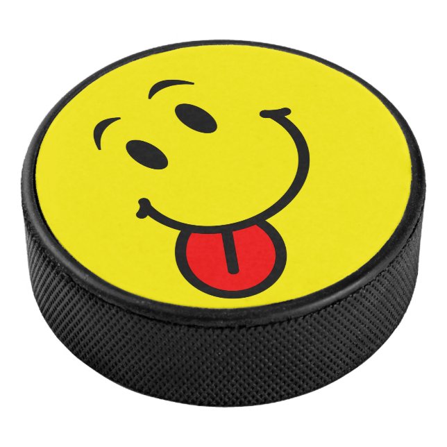 Happy Face Eishockey Puck (3/4)
