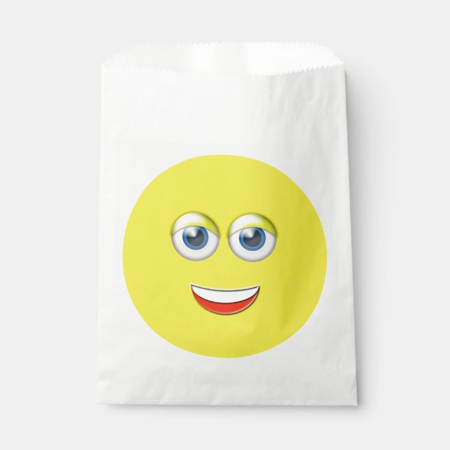 Happy Face Emoji Geschenktütchen (Vorderseite)
