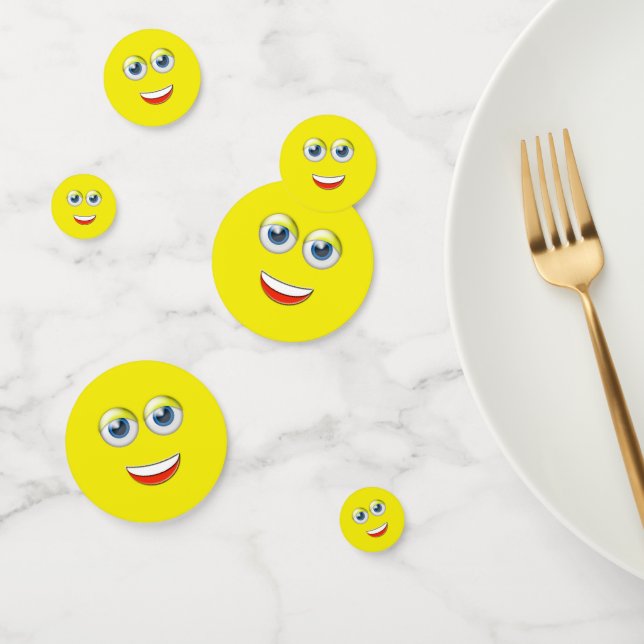 Happy Face Emoji Konfetti (Gruppe)