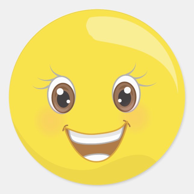 Happy Face Emoji Stickers (Vorderseite)