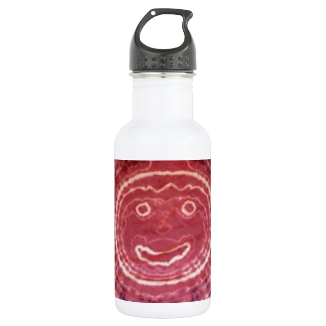 Happy Face Gefärbte Krawatte PhatDyes Edelstahlflasche (Vorderseite)
