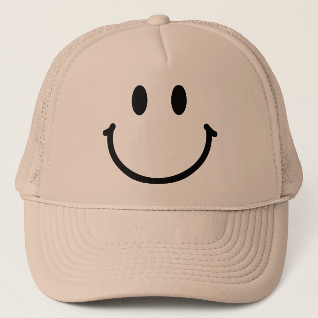 Happy Face Hat Truckerkappe (Vorderseite)