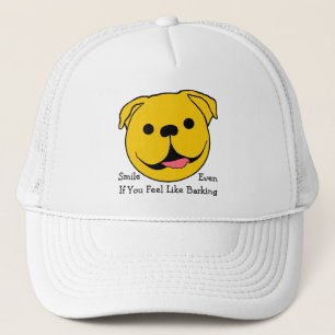 Happy Face Hund Truckerkappe